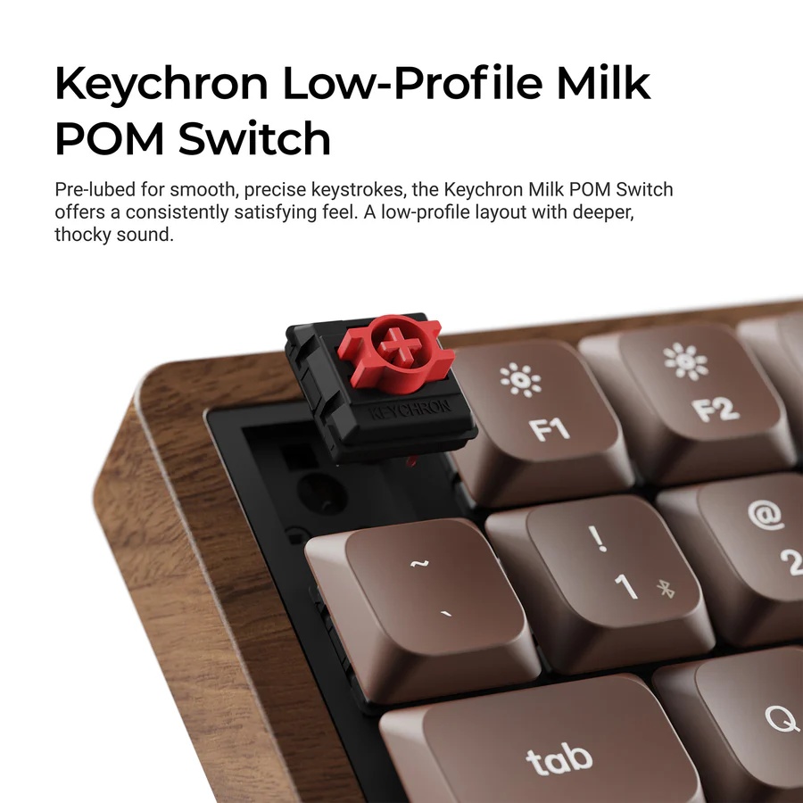 Keychron K3 Max QMK Wireless Custom Mechanical Keyboard - All-Wood Special Edition