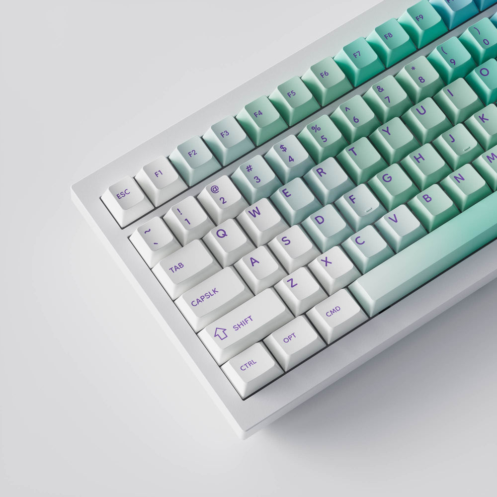 Nuage et Neige - Ensemble complet de touches Cherry Profile en PBT teint par sublimation thermique