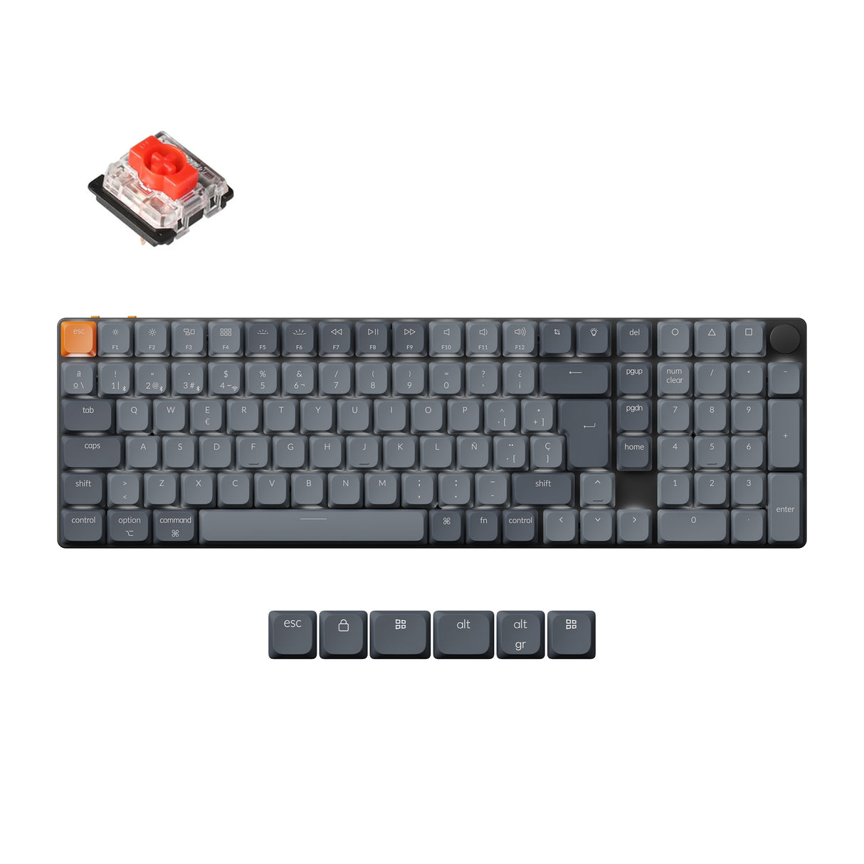 Keychron K17 Max QMK Wireless Custom Mechanical Keyboard ISO Layout Collection