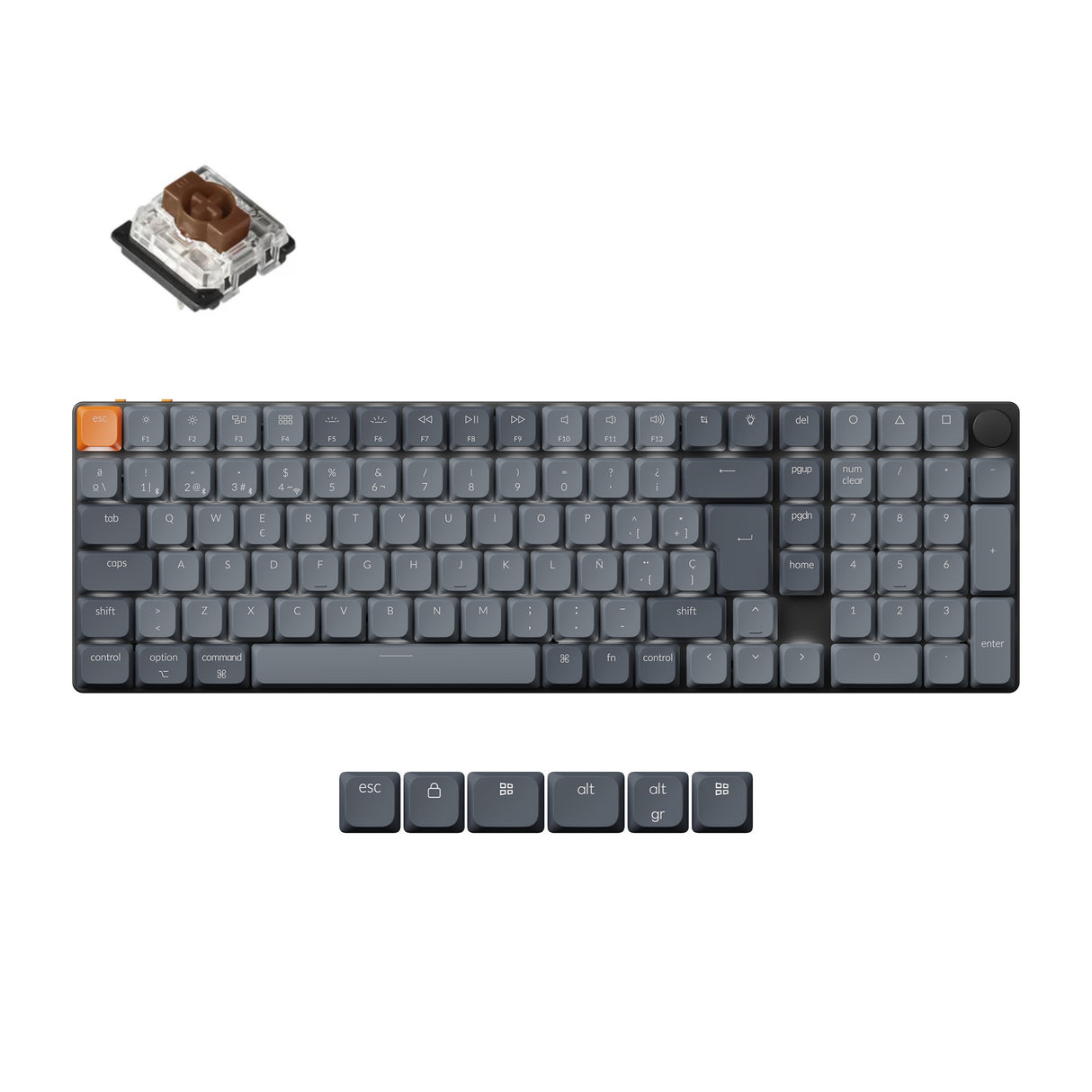 Keychron K17 Max QMK Wireless Custom Mechanical Keyboard ISO Layout Collection