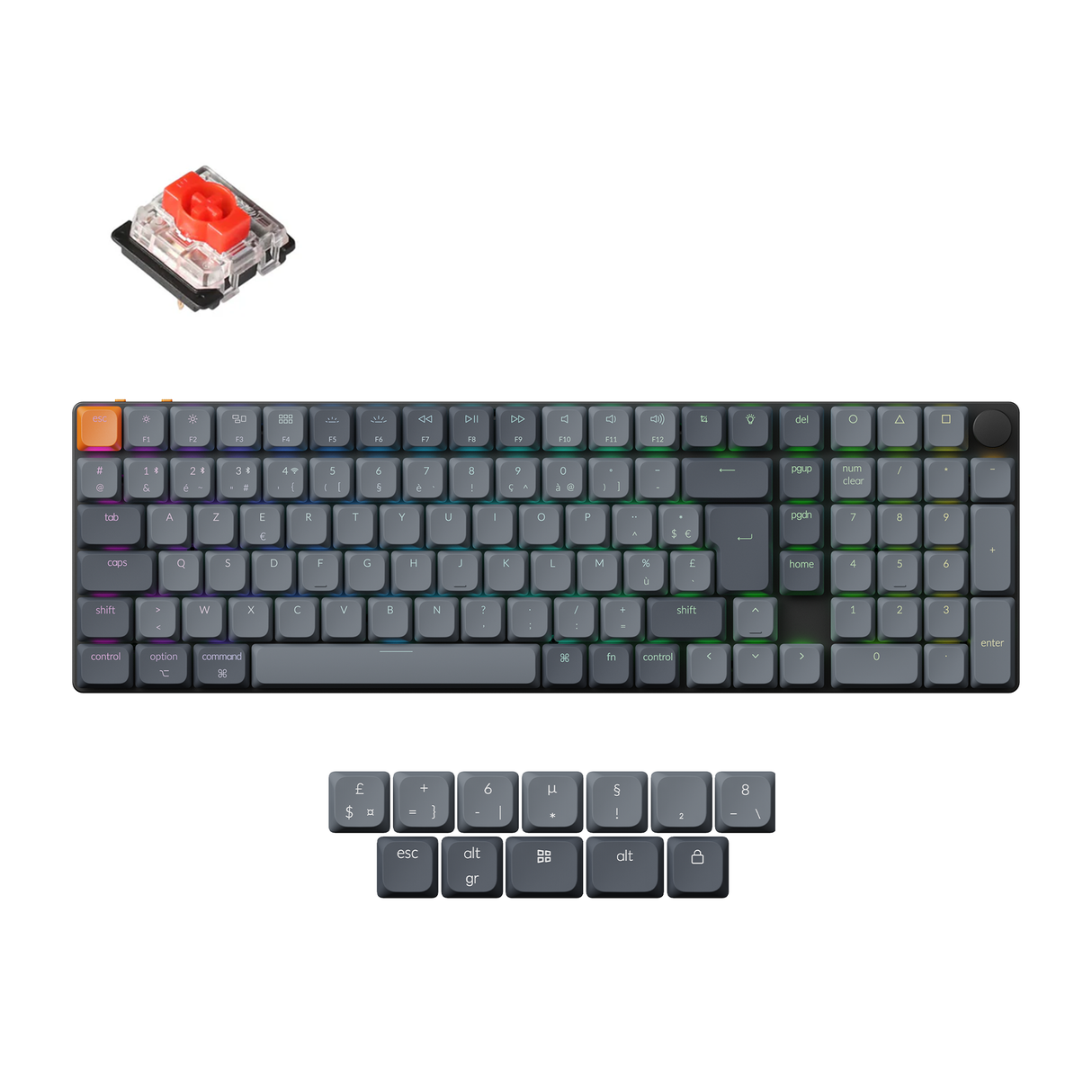 Keychron K17 Max QMK Wireless Custom Mechanical Keyboard ISO Layout Collection