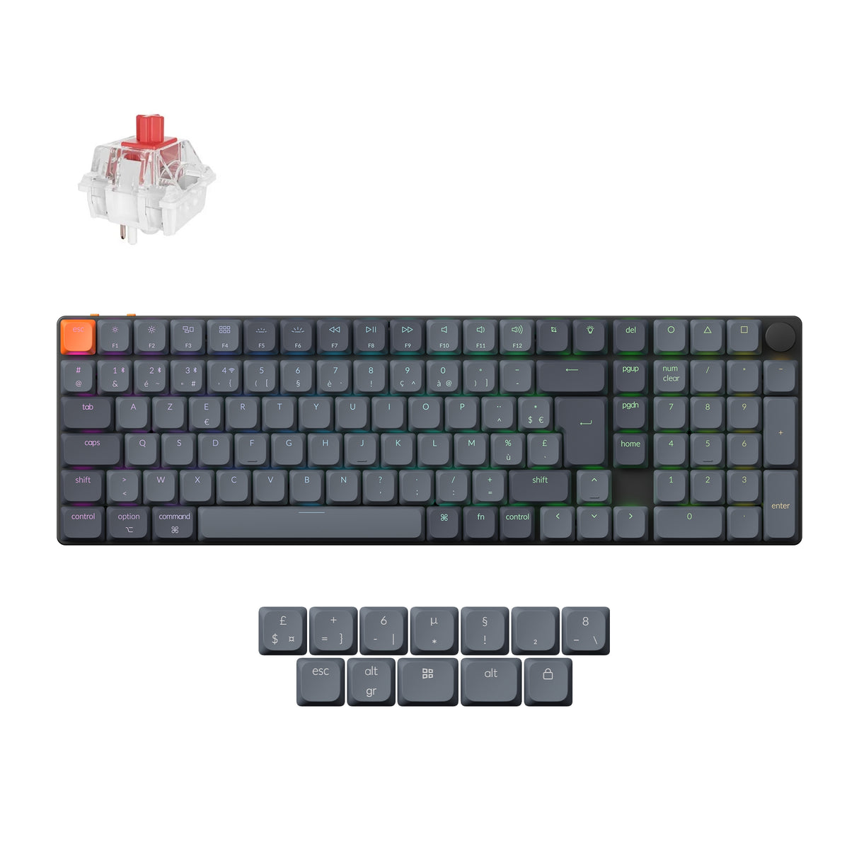 Keychron K17 Max QMK Wireless Custom Mechanical Keyboard ISO Layout Collection