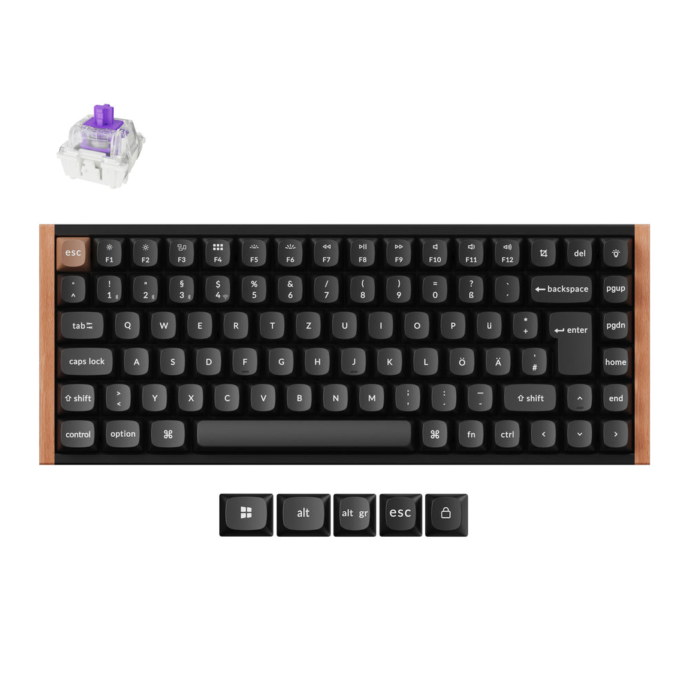 Collection de claviers personnalisés Keychron K2 HE sans fil à interrupteur magnétique disposition ISO