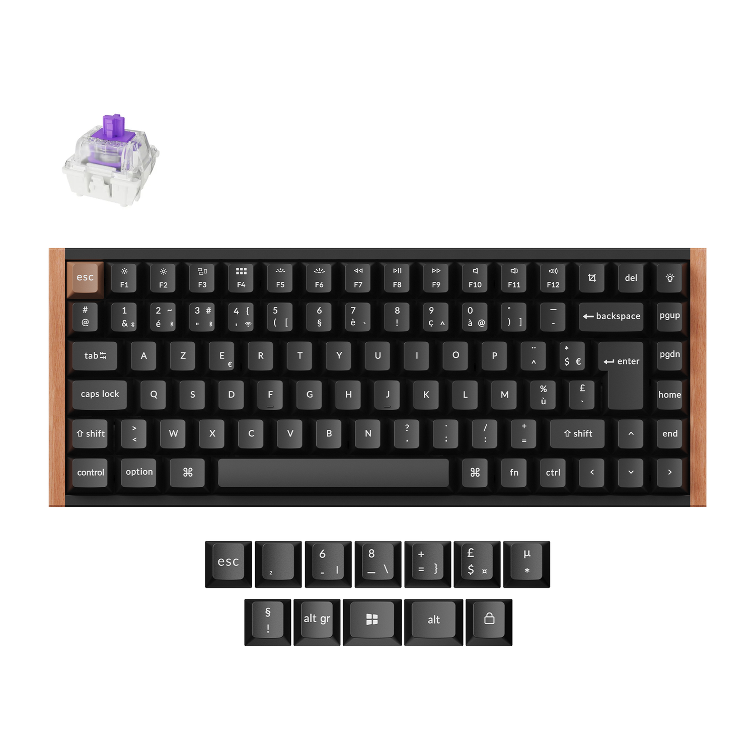 Clavier personnalisé à interrupteur magnétique sans fil Keychron K2 HE