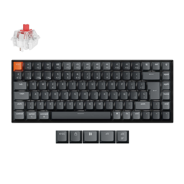 Clavier mécanique sans fil Keychron K2 QMK disposition ISO - Version 3