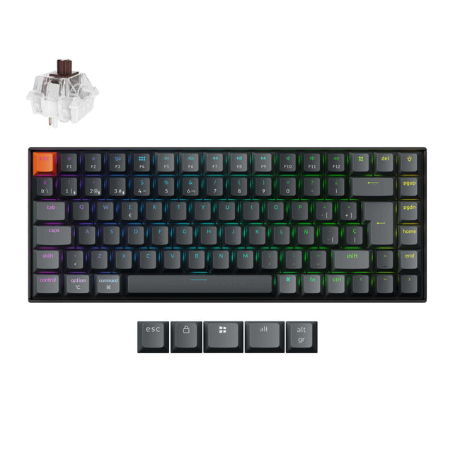 Clavier mécanique sans fil Keychron K2 QMK disposition ISO - Version 3