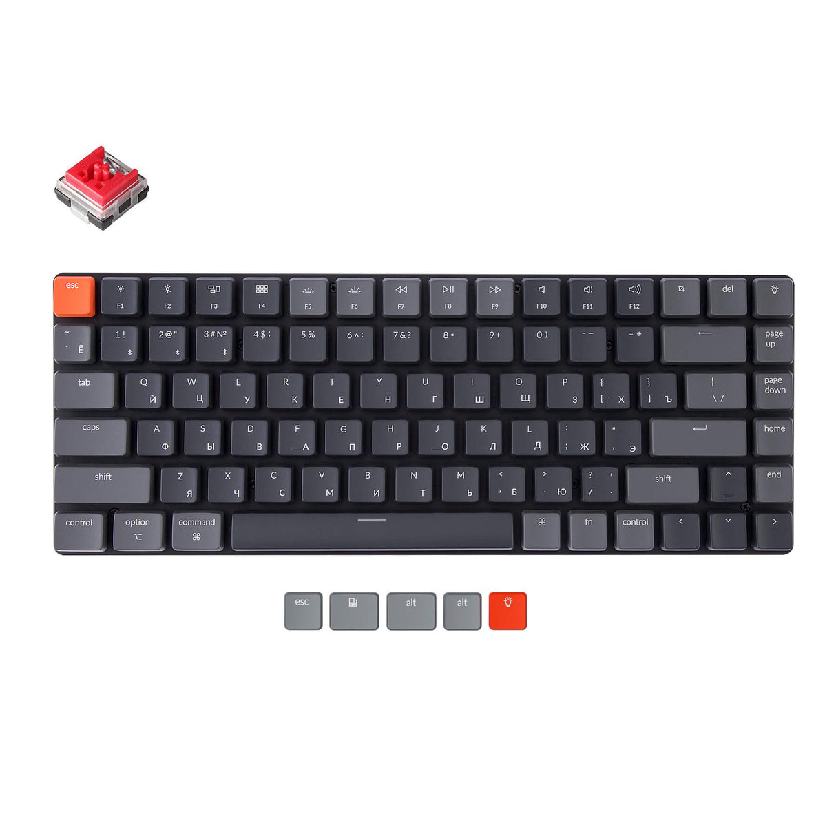 Keychron K3 Ultra-slim Wireless Mechanical Keyboard (Russian RU Layout) -Version 2