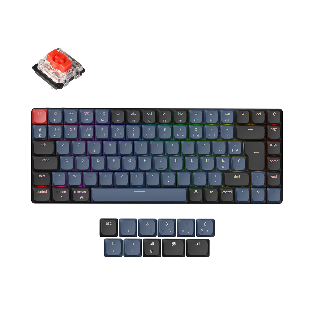 Keychron K3 Pro QMK/VIA Wireless Mechanical Keyboard ISO Layout Collection