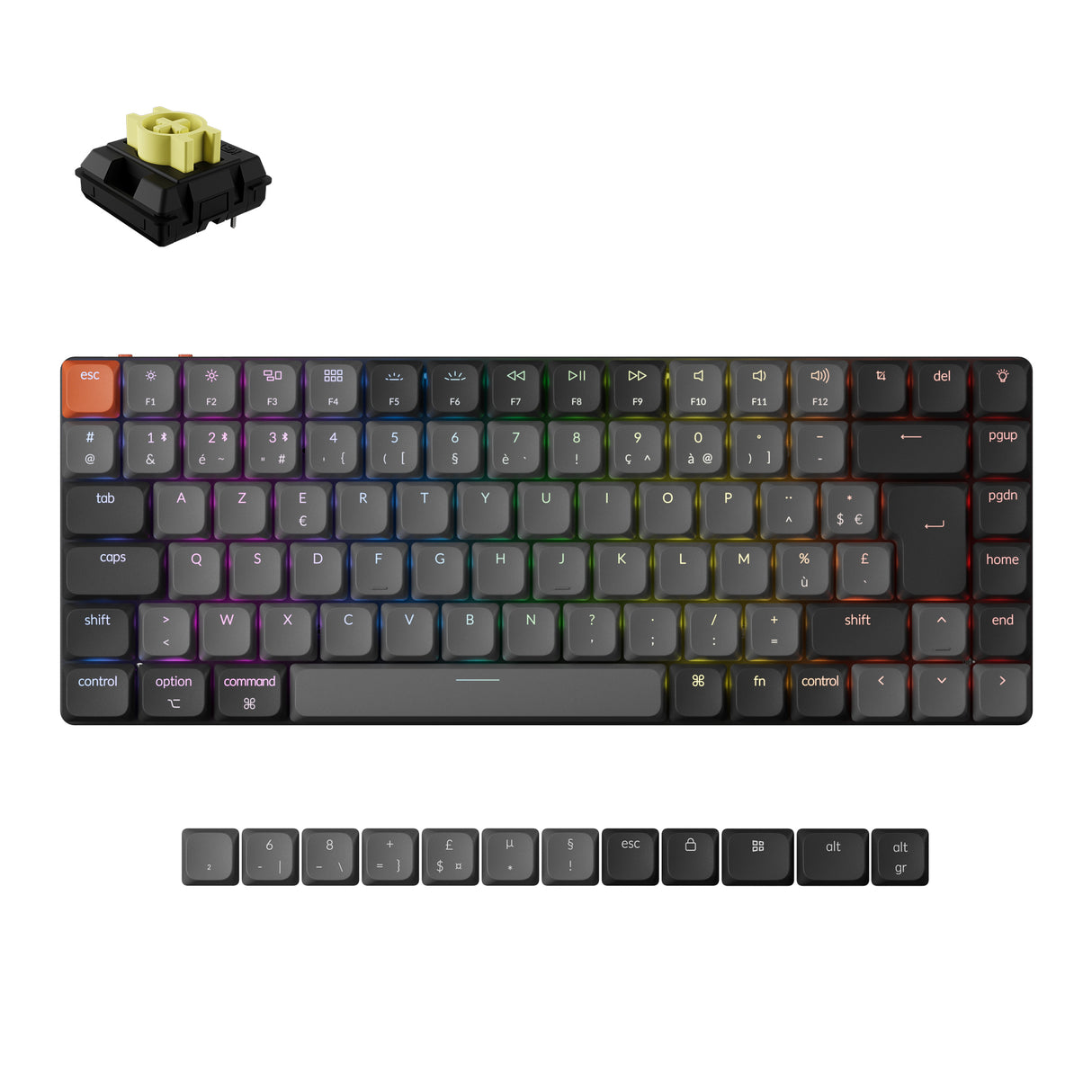 Keychron K3 QMK Wireless Mechanical Keyboard ISO Layout - Version 3