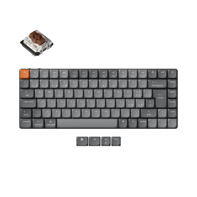 Keychron K3 Max QMK/VIA Clavier mécanique personnalisé sans fil Collection de mises en page ISO