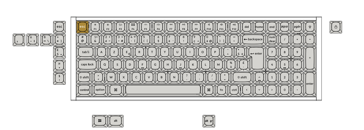 Keychron K4 HE Wireless Magnetic Switch Custom Keyboard ISO Layout Collection