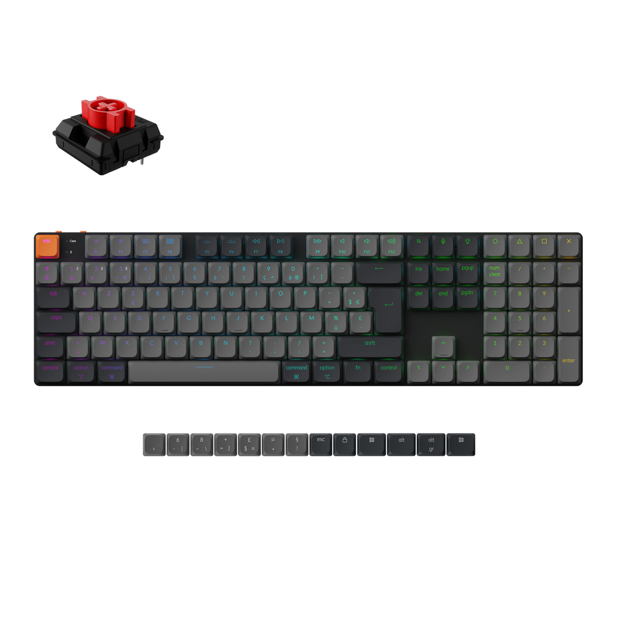 Keychron K5 QMK Wireless Mechanical Keyboard ISO Layout - Version 2