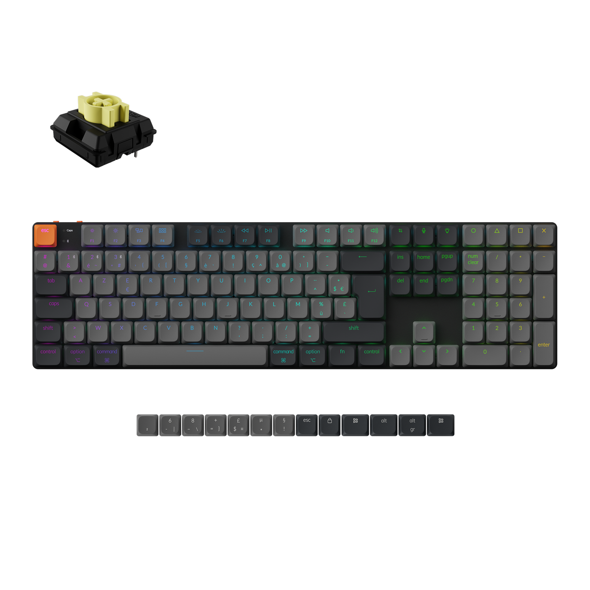 Keychron K5 QMK Wireless Mechanical Keyboard ISO Layout - Version 2