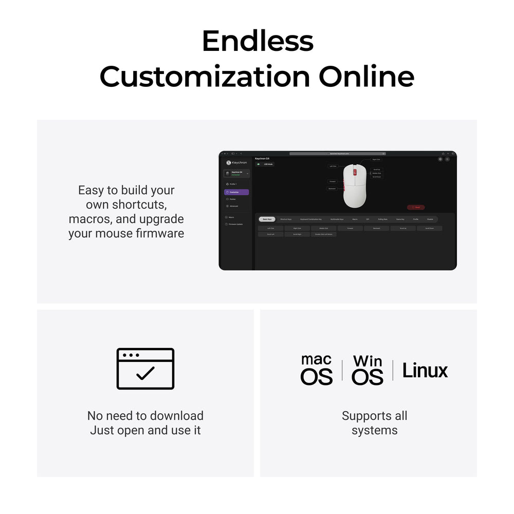 Souris sans fil Keychron G4