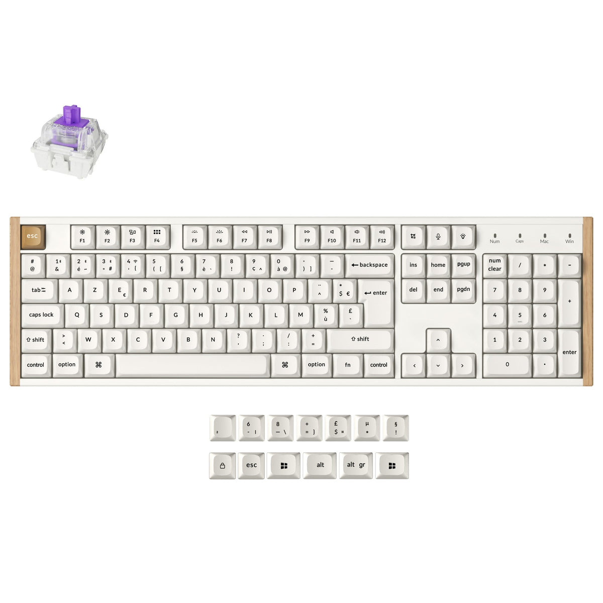 Clavier personnalisé Keychron K10 HE sans fil à interrupteur magnétique Collection disposition ISO