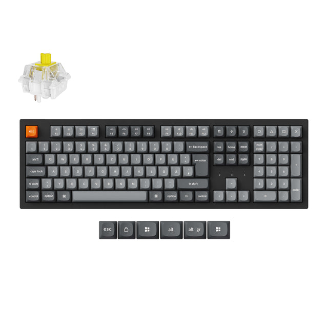 Keychron K10 Max QMK/VIA Clavier mécanique sans fil Collection de mises en page ISO