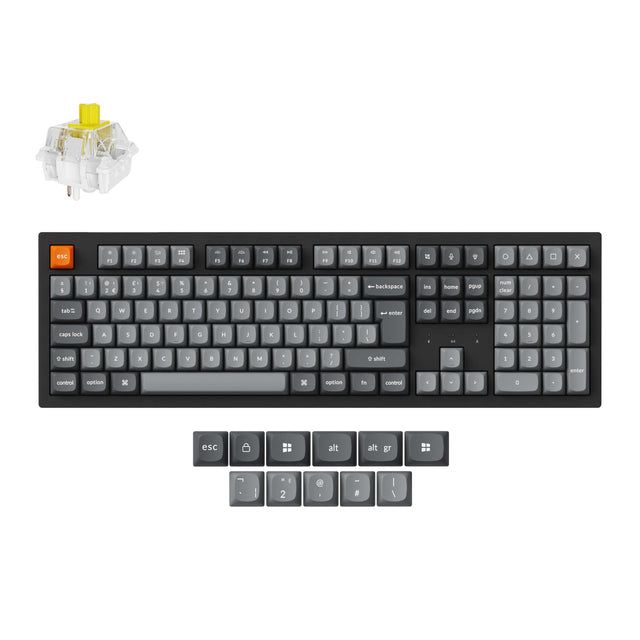 Keychron K10 Max QMK/VIA Clavier mécanique sans fil Collection de mises en page ISO