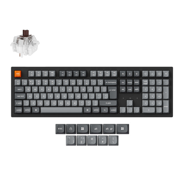 Keychron K10 Max QMK/VIA Clavier mécanique sans fil Collection de mises en page ISO