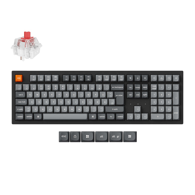 Keychron K10 Max QMK/VIA Clavier mécanique sans fil Collection de mises en page ISO