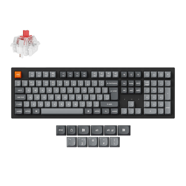 Keychron K10 Max QMK/VIA Clavier mécanique sans fil Collection de mises en page ISO