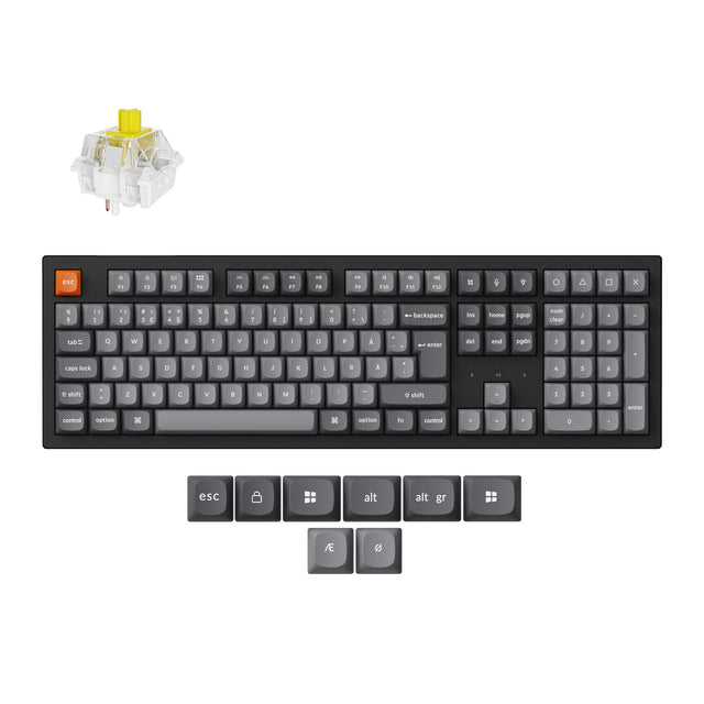 Keychron K10 Max QMK/VIA Clavier mécanique sans fil Collection de mises en page ISO