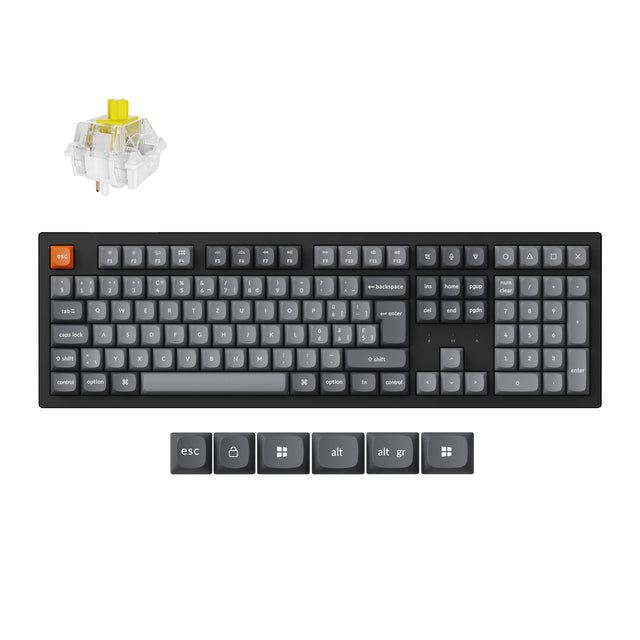 Keychron K10 Max QMK/VIA Clavier mécanique sans fil Collection de mises en page ISO