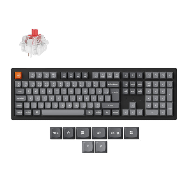Keychron K10 Max QMK/VIA Clavier mécanique sans fil Collection de mises en page ISO