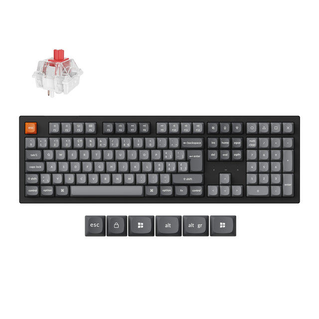 Keychron K10 Max QMK/VIA Clavier mécanique sans fil Collection de mises en page ISO