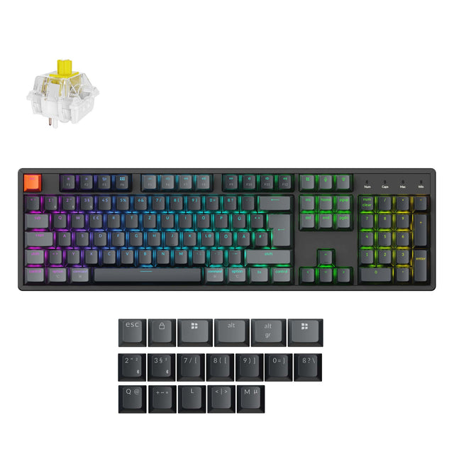 Keychron K10 QMK Wireless Mechanical Keyboard ISO Layout - Version 2