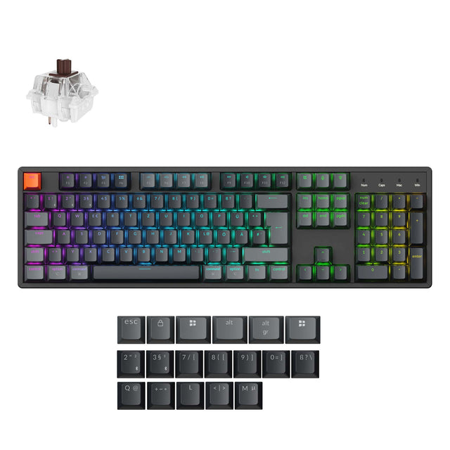 Keychron K10 QMK Wireless Mechanical Keyboard ISO Layout - Version 2