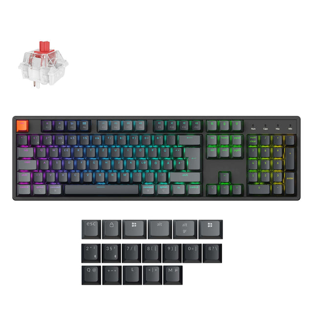 Keychron K10 QMK Wireless Mechanical Keyboard ISO Layout - Version 2
