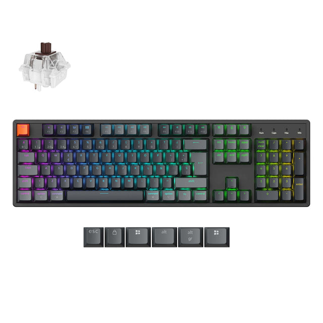 Keychron K10 QMK Wireless Mechanical Keyboard ISO Layout - Version 2