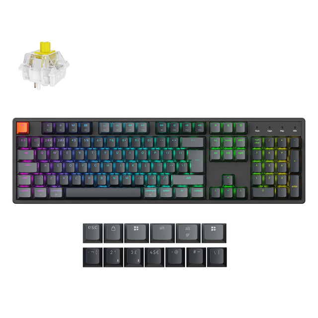 Keychron K10 QMK Wireless Mechanical Keyboard ISO Layout - Version 2