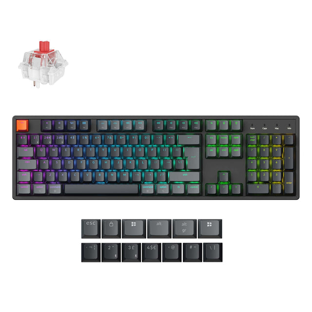 Keychron K10 QMK Wireless Mechanical Keyboard ISO Layout - Version 2