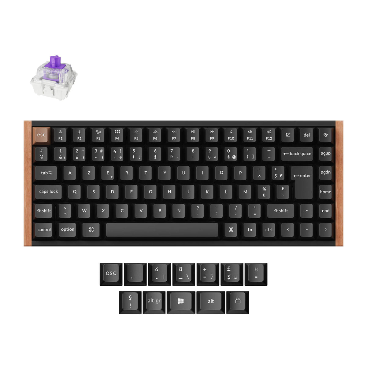 Clavier personnalisé Keychron K2 HE sans fil à interrupteur magnétique Collection disposition ISO