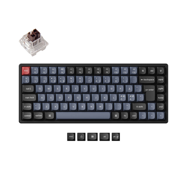 Keychron K2 Pro QMK/VIA Clavier mécanique sans fil Collection de mises en page ISO