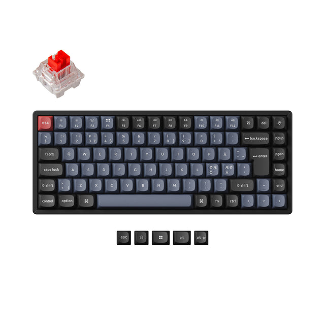 Keychron K2 Pro QMK/VIA Clavier mécanique sans fil Collection de mises en page ISO
