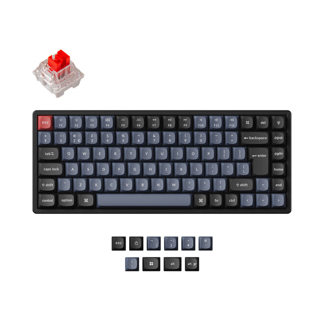 Keychron K2 Pro QMK/VIA Clavier mécanique sans fil Collection de mises en page ISO