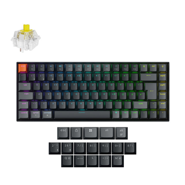 Clavier mécanique sans fil Keychron K2 QMK disposition ISO - Version 3