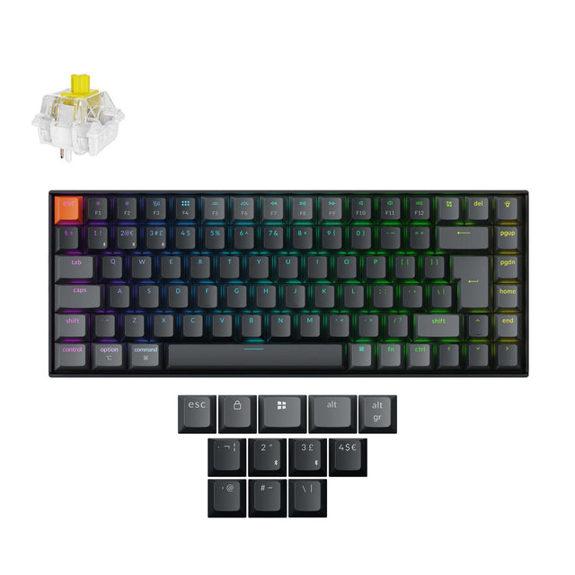 Clavier mécanique sans fil Keychron K2 QMK disposition ISO - Version 3