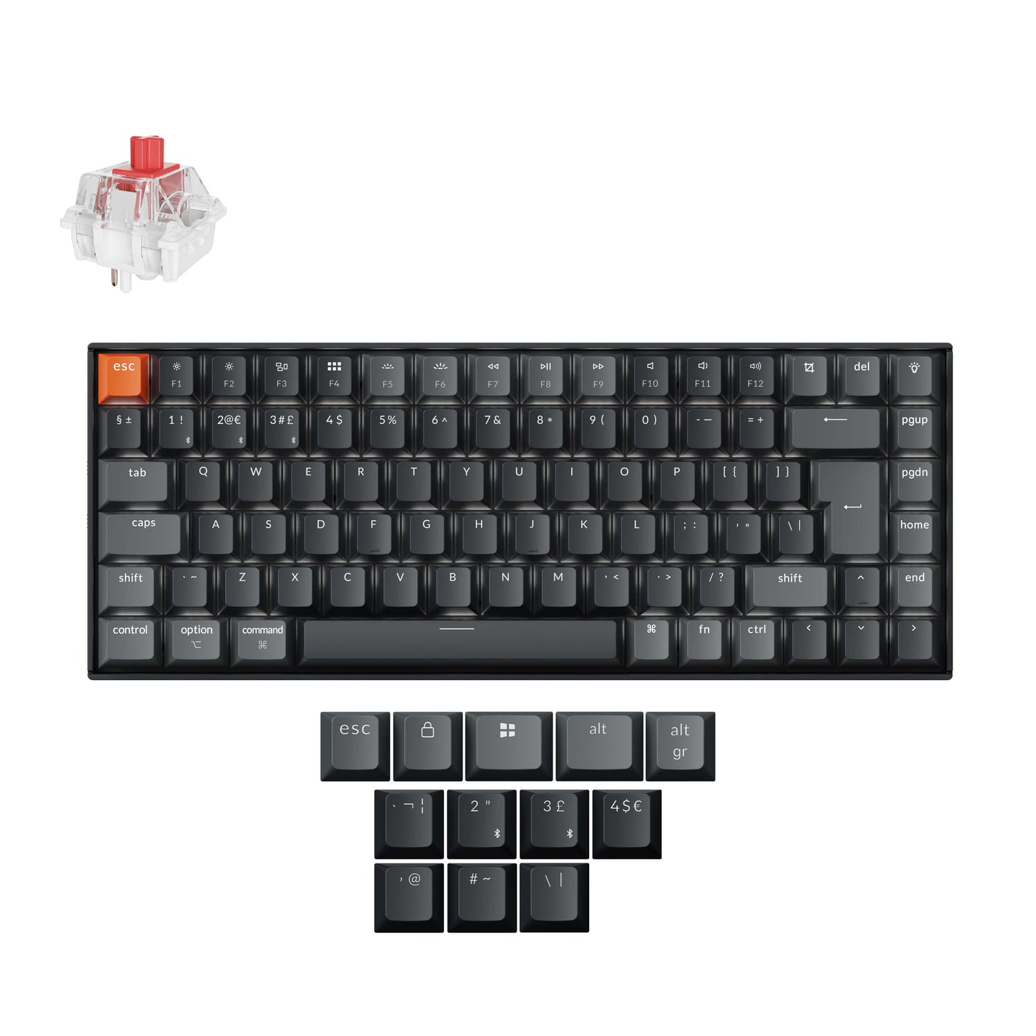 Clavier mécanique sans fil Keychron K2 QMK disposition ISO - Version 3