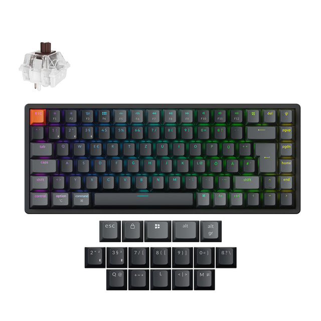 Clavier mécanique sans fil Keychron K2 QMK disposition ISO - Version 3