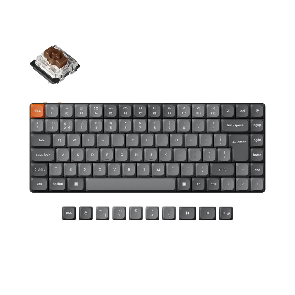 Keychron K3 Max QMK/VIA Clavier mécanique personnalisé sans fil Collection de mises en page ISO