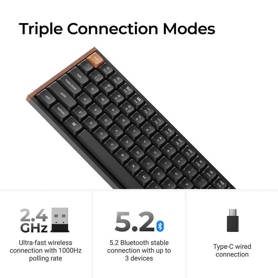 Clavier mécanique personnalisé Keychron K3 Max SE QMK sans fil (Disposition US ANSI)