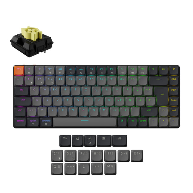 Keychron K3 QMK Wireless Mechanical Keyboard ISO Layout - Version 3