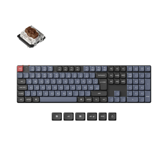 Keychron K5 Pro QMK/VIA Clavier mécanique personnalisé sans fil Collection de mises en page ISO