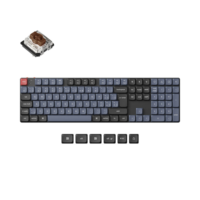Keychron K5 Pro QMK/VIA Clavier mécanique personnalisé sans fil Collection de mises en page ISO