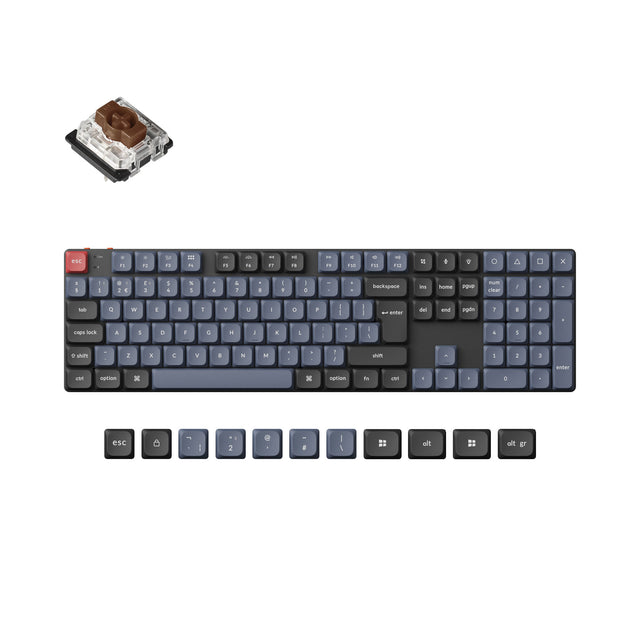 Keychron K5 Pro QMK/VIA Clavier mécanique personnalisé sans fil Collection de mises en page ISO