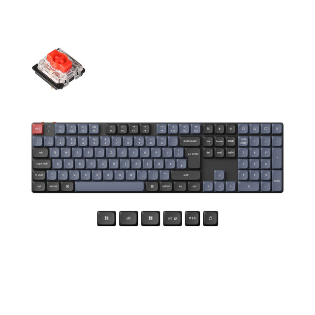 Keychron K5 Pro QMK/VIA Clavier mécanique personnalisé sans fil Collection de mises en page ISO