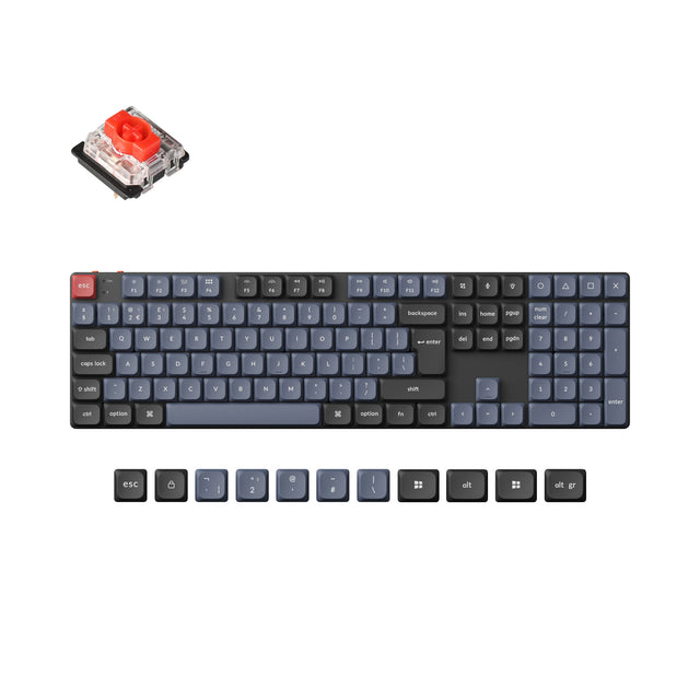 Keychron K5 Pro QMK/VIA Clavier mécanique personnalisé sans fil Collection de mises en page ISO
